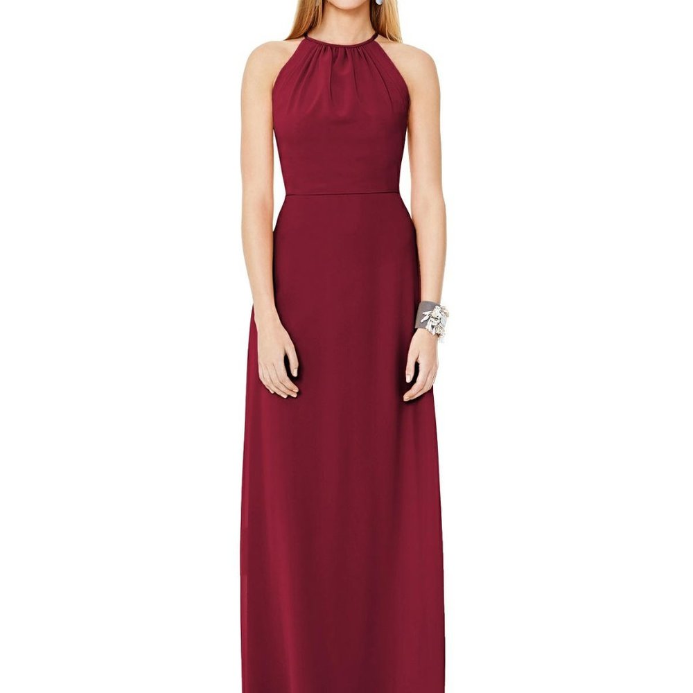 Dessy 8151...Special Occasion / Formal Dress ...Burgundy....Size 0.....NWT